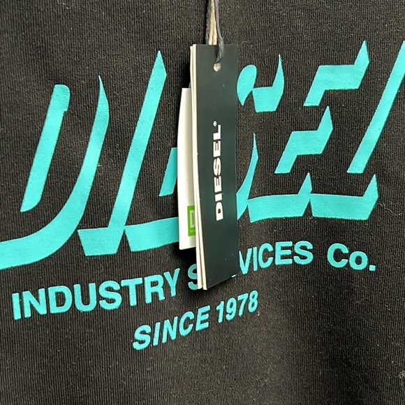 Diesel Black Girk A74 Crewneck Long Sleeve Sweatshirt, Size S - Picture 3 of 10